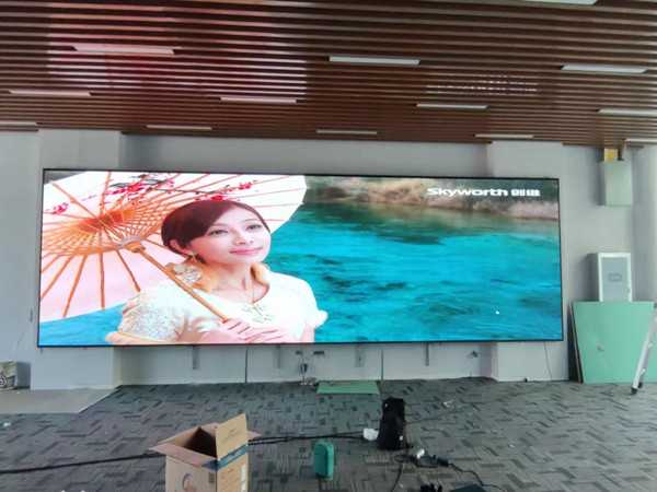 封丘P1.53led小间距屏安装案例